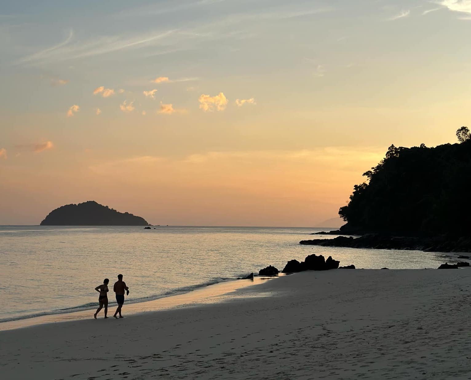 Sunset beach at Koh Bulon-Lae, The Pansand Resort